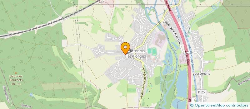 localisation de l'entreprise MONSIEUR GILLES BOUTEILLER  CHATENOIS-LES-FORGES
