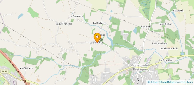 localisation de l'entreprise MONSIEUR GILLES BOUTIN  VIGNEUX-DE-BRETAGNE