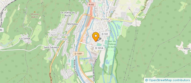 localisation de l'entreprise MONSIEUR GILLES BOYER  VIZILLE