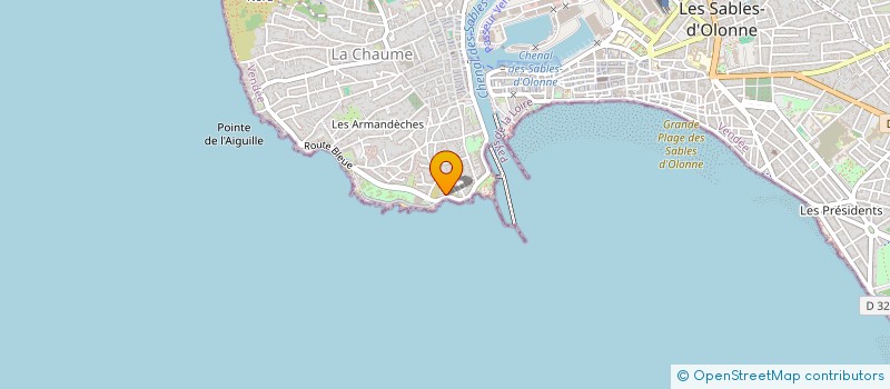 localisation de l'entreprise MONSIEUR GILLES BRARD  LES SABLES D'OLONNE