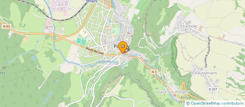 localisation de l'entreprise MONSIEUR GILLES BRENEZ  POLIGNY