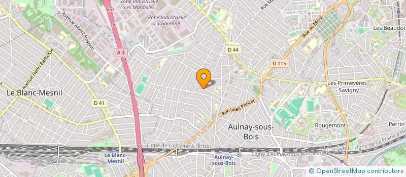 localisation de l'entreprise MONSIEUR GILLES BRIERE  AULNAY-SOUS-BOIS