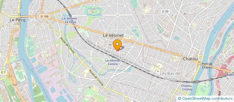 localisation de l'entreprise MONSIEUR GILLES BRIOT à LE VESINET