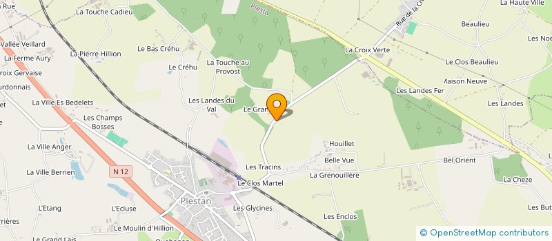 localisation de l'entreprise MONSIEUR GILLES BROCHAIN  PLESTAN