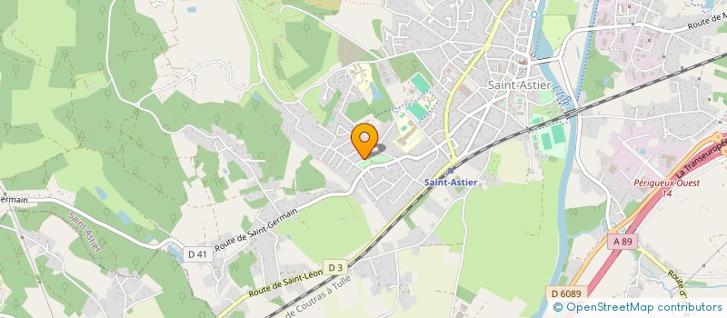 localisation de l'entreprise MONSIEUR GILLES BROQUET  SAINT-ASTIER