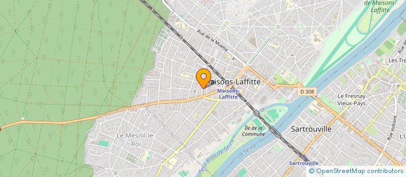 localisation de l'entreprise MONSIEUR GILLES BROS  MAISONS-LAFFITTE