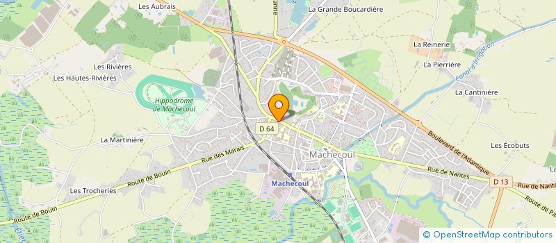 localisation de l'entreprise MONSIEUR GILLES BROSSARD  MACHECOUL-SAINT-MEME