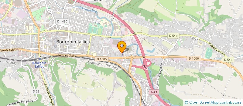 localisation de l'entreprise MONSIEUR GILLES BRUN à BOURGOIN-JALLIEU