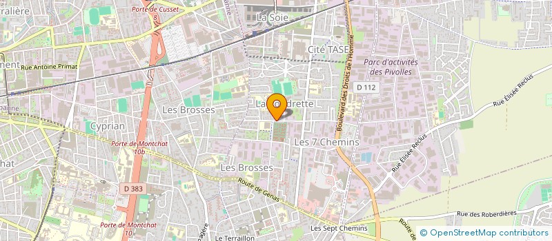 localisation de l'entreprise MONSIEUR GILLES BRUNAND  VAULX-EN-VELIN