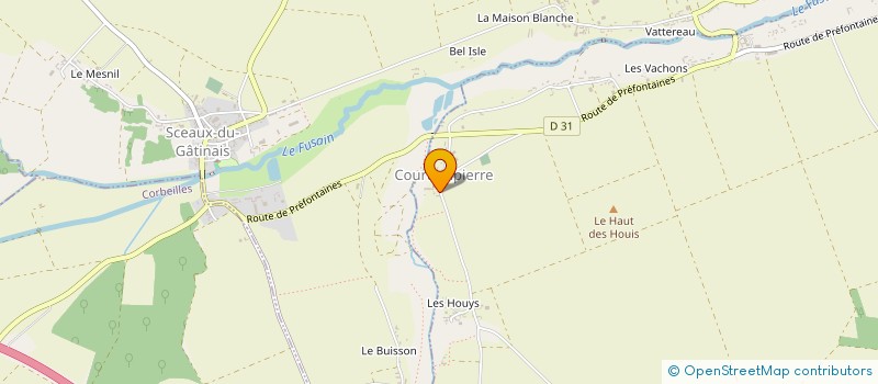 localisation de l'entreprise MONSIEUR GILLES BRUNET à COURTEMPIERRE