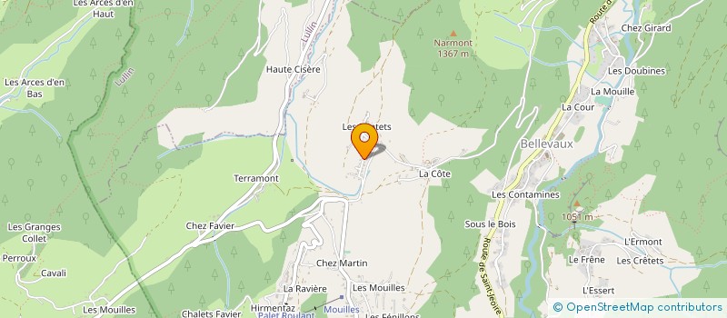 localisation de l'entreprise MONSIEUR GILLES BUINOUD à BELLEVAUX