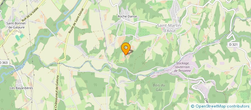 localisation de l'entreprise MONSIEUR GILLES BURLON  SAINT MARTIN D'AOUT