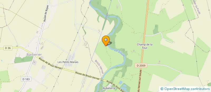 localisation de l'entreprise MONSIEUR GILLES BUSSERON  BROUT-VERNET