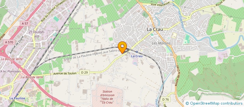 localisation de l'entreprise MONSIEUR GILLES CAILLIEREZ  LA CRAU