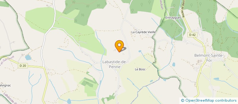 localisation de l'entreprise MONSIEUR GILLES CAMPAN  LABASTIDE-DE-PENNE