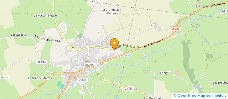 localisation de l'entreprise MONSIEUR GILLES CAMUS  SOUVIGNY