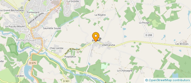 localisation de l'entreprise MONSIEUR GILLES CANIN  ROCHECHOUART