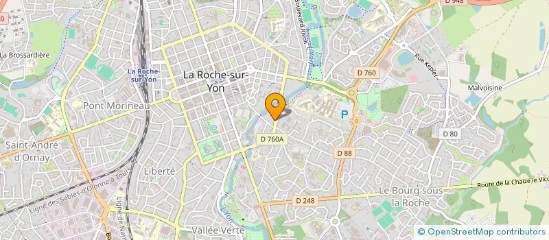 localisation de l'entreprise MONSIEUR GILLES CANTIN à LA ROCHE-SUR-YON