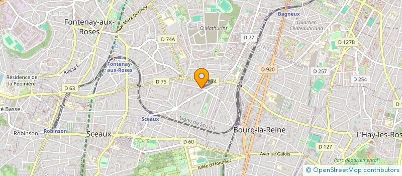 localisation de l'entreprise MONSIEUR GILLES CARDOSI à SCEAUX