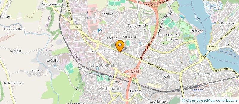 localisation de l'entreprise MONSIEUR GILLES CARON  LORIENT