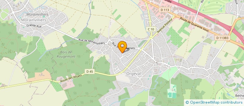 localisation de l'entreprise MONSIEUR GILLES CARON à ORGEVAL