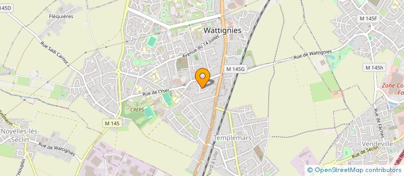 localisation de l'entreprise MONSIEUR GILLES CARPENTIER à WATTIGNIES