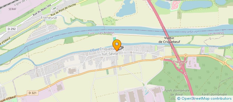 localisation de l'entreprise MONSIEUR GILLES CARPENTIER  CRIQUEBEUF-SUR-SEINE