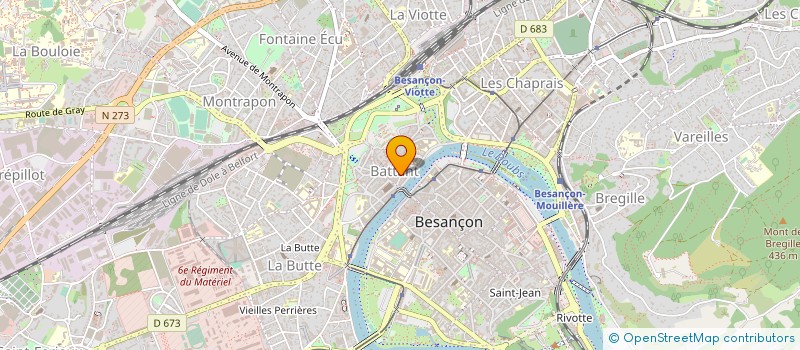 localisation de l'entreprise MONSIEUR GILLES CARRE à BESANCON