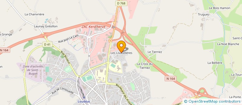 localisation de l'entreprise MONSIEUR GILLES CARREE à LOUDEAC