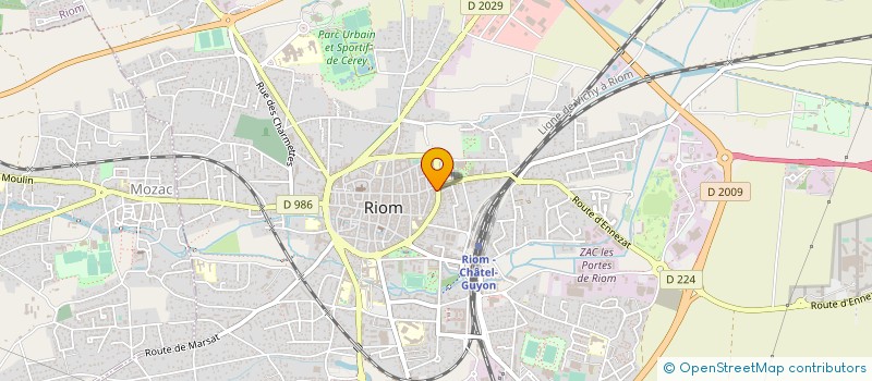 localisation de l'entreprise MONSIEUR GILLES CASALI  RIOM