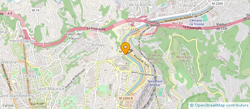 localisation de l'entreprise MONSIEUR GILLES CASAMASSIMA  NICE