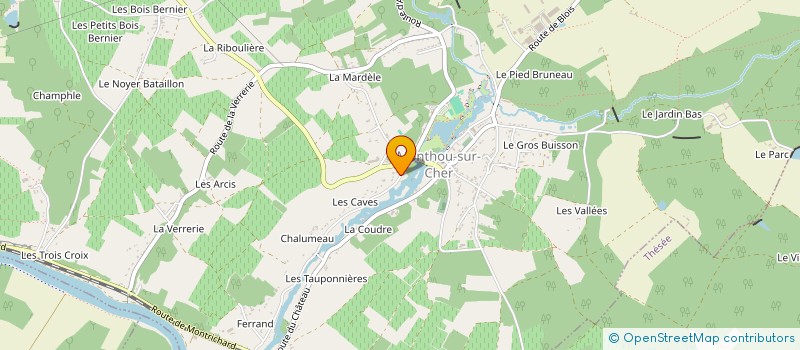 localisation de l'entreprise MONSIEUR GILLES CASSAGNAUD  MONTHOU-SUR-CHER