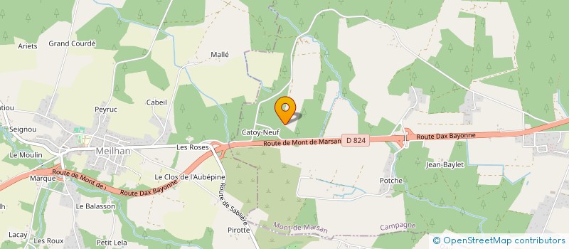 localisation de l'entreprise MONSIEUR GILLES CASTAIGNEDE  SAINT-PERDON