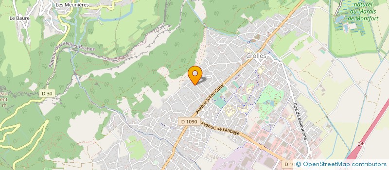 localisation de l'entreprise MONSIEUR GILLES CASTIE  CROLLES