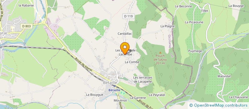 localisation de l'entreprise MONSIEUR GILLES CAYREL  BETAILLE