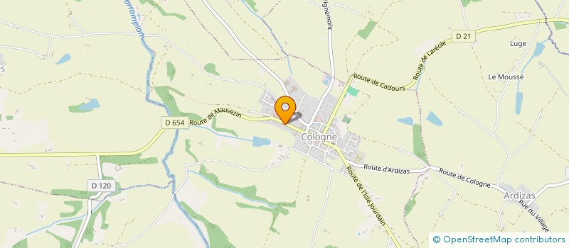 localisation de l'entreprise MONSIEUR GILLES CHABANON  COLOGNE