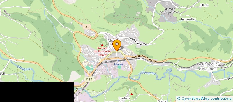 localisation de l'entreprise MONSIEUR GILLES CHABRIER à MURAT