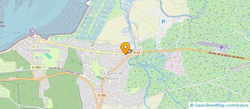 localisation de l'entreprise MONSIEUR GILLES CHAIGNEAU  LA BARRE-DE-MONTS