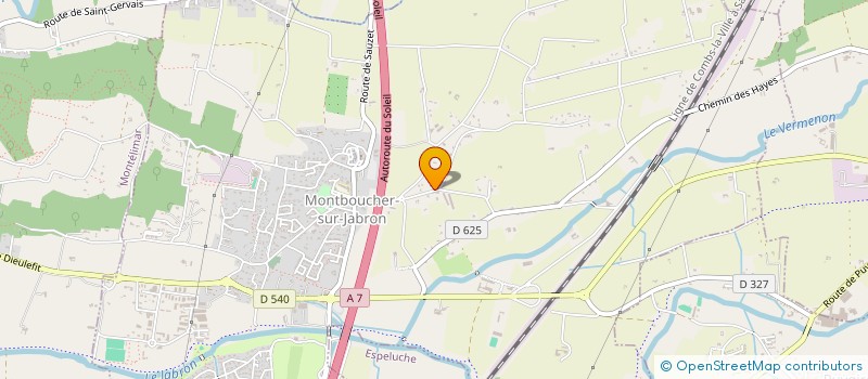 localisation de l'entreprise MONSIEUR GILLES CHAIX  MONTBOUCHER-SUR-JABRON