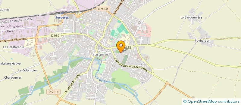 localisation de l'entreprise MONSIEUR GILLES CHALLAT  SURGERES