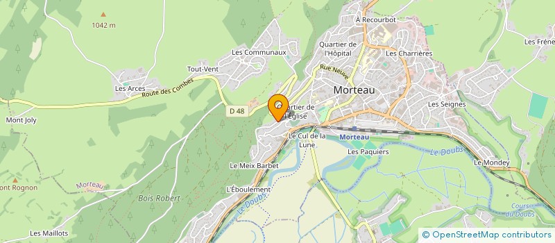 localisation de l'entreprise MONSIEUR GILLES CHALON à MORTEAU