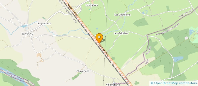 localisation de l'entreprise MONSIEUR GILLES CHAMBET à TRESNAY