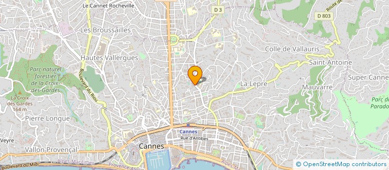 localisation de l'entreprise MONSIEUR GILLES CHAPART à CANNES