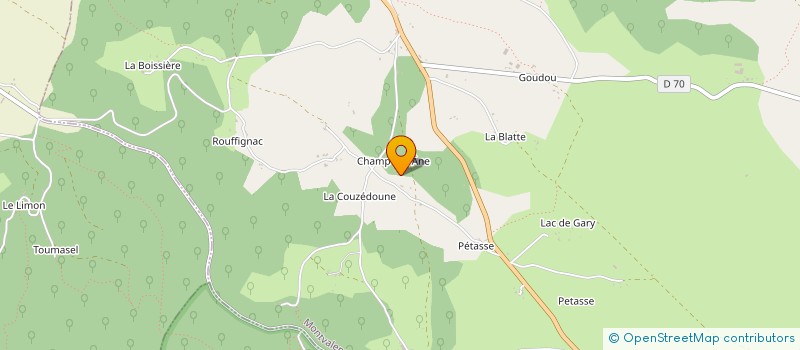 localisation de l'entreprise MONSIEUR GILLES CHAPT à CRESSENSAC-SARRAZAC