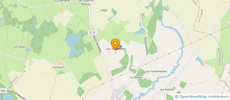 localisation de l'entreprise MONSIEUR GILLES CHARASSON à BOUESSE