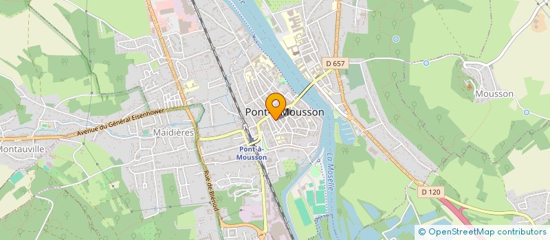 localisation de l'entreprise MONSIEUR GILLES CHARPENTIER  PONT-A-MOUSSON