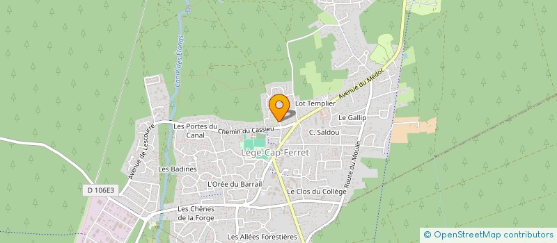 localisation de l'entreprise MONSIEUR GILLES CHARRETIER  LEGE-CAP-FERRET