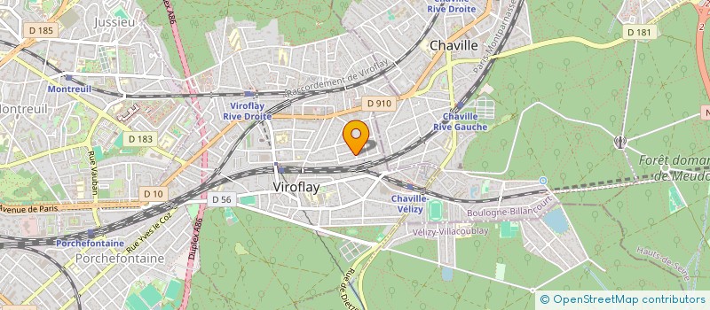 localisation de l'entreprise MONSIEUR GILLES CHARTIER  VIROFLAY