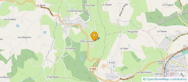 localisation de l'entreprise MONSIEUR GILLES CHARVOLIN  AVEIZE