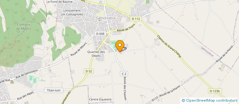 localisation de l'entreprise MONSIEUR GILLES CHASSOUANT  GENISSIEUX